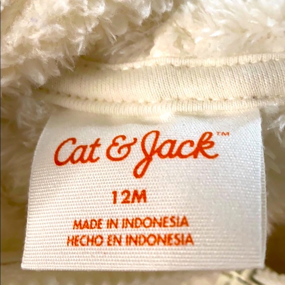 Creamy faux fur unicorn hoodie/coat w/silver wings - Picture 15 of 16